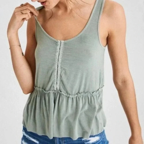 American eagle | soft & sexy sage tank top - Picture 2 of 7
